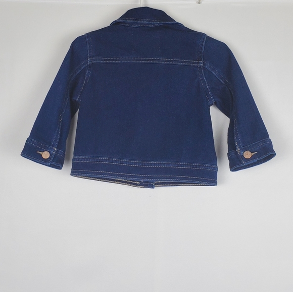 Old Navy Girls Dark Wash Jean Jacket 18-24M - Picture 4 of 5